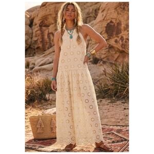 Madewell Cream Floral Eyelet Maxi Dress - Sold Out Retail $198